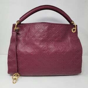 LOUIS VUITTON Artsy MM Monogram Empreinte Leather Shoulder Bag